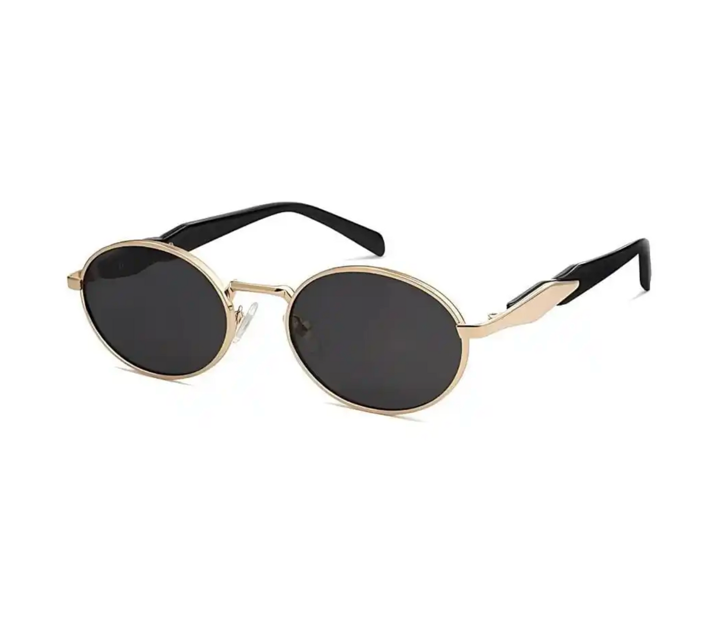 Capri Black Women's Oval Sunglasses